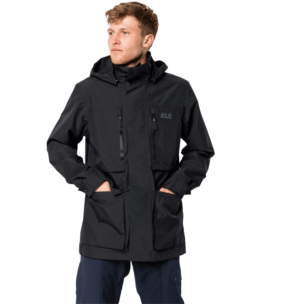 Jack Wolfskin FIELD PORT Vestes Homme Noir - BURGFJW-59